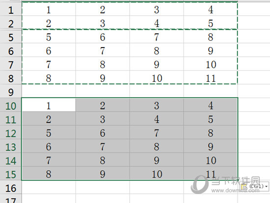 Excel2016粘贴可见单元格