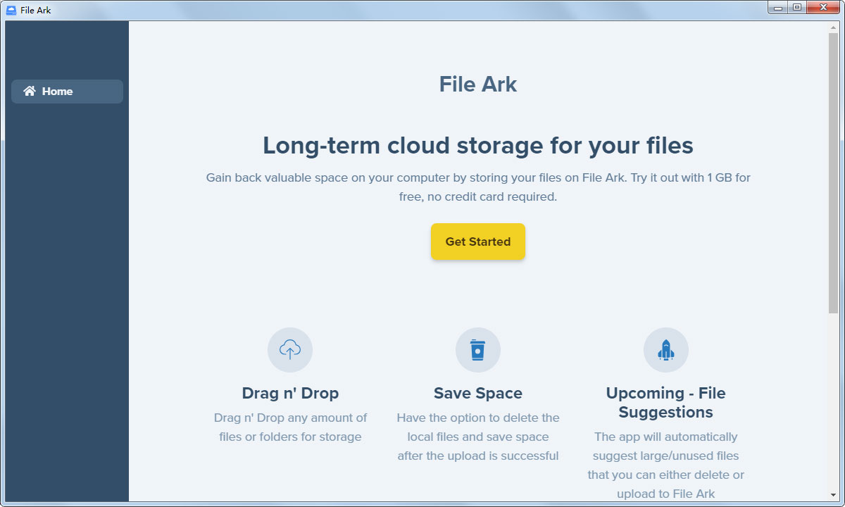 File Ark(云存储软件) V1.0.0 英文安装版