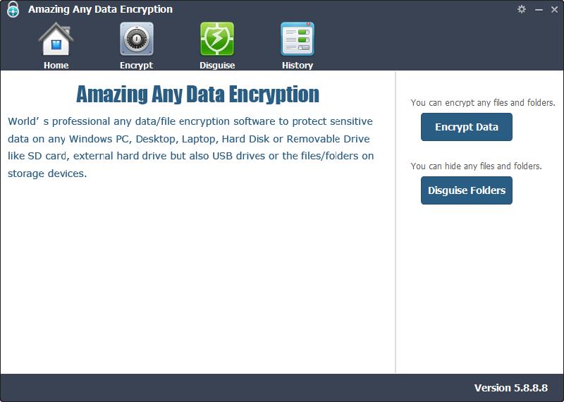 Amazing Any Data Encryption(数据加密软件) V5.8.8.8 英文安装版